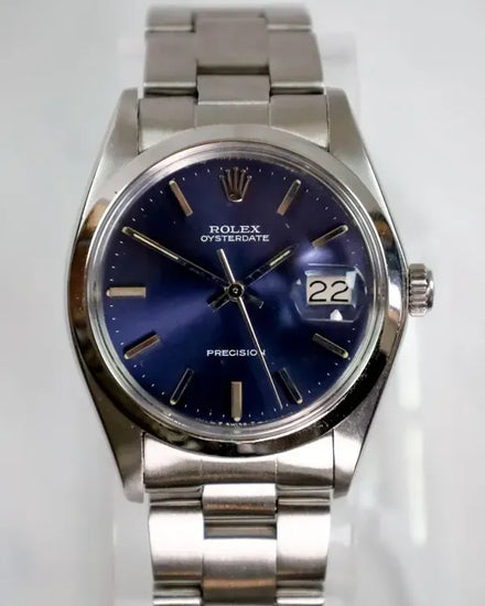 Rolex Oyster Precision Date 34MM Blue Dial Oyster Bracelet (6694)
