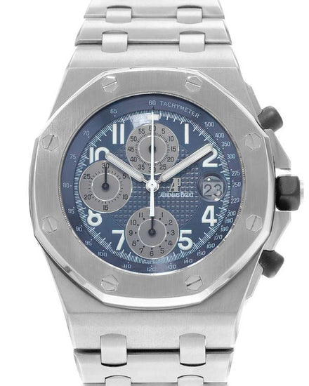 Audemars Piguet Royal Oak Offshore Chronograph 42MM Blue Dial Titanium Bracelet (25721TI.OO.1000TI.02)