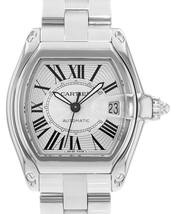 Cartier Roadster De Cartier 38MM Silver Dial Steel Bracelet (W62025V3 - 2510)