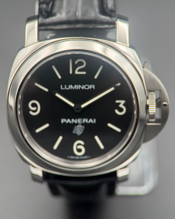2019 Panerai Luminor Base Logo 44MM Black Dial Leather Strap (PAM00773)