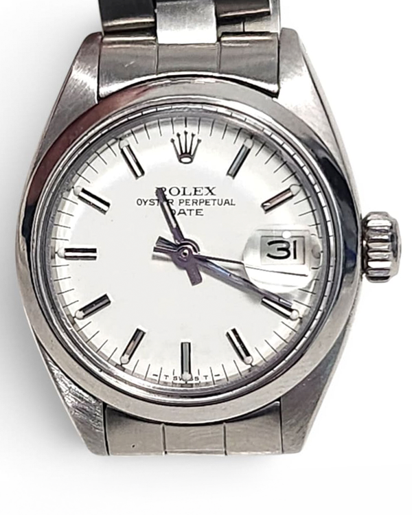 Rolex Oyster Perpetual Lady Date 26MM White Dial Oyster Bracelet (6917)