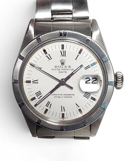 Rolex Oyster Perpetual Date  34MM White Dial Oyster Bracelet (1501)
