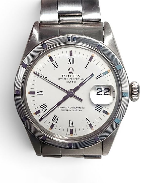 Rolex Oyster Perpetual Date  34MM White Dial Oyster Bracelet (15010)