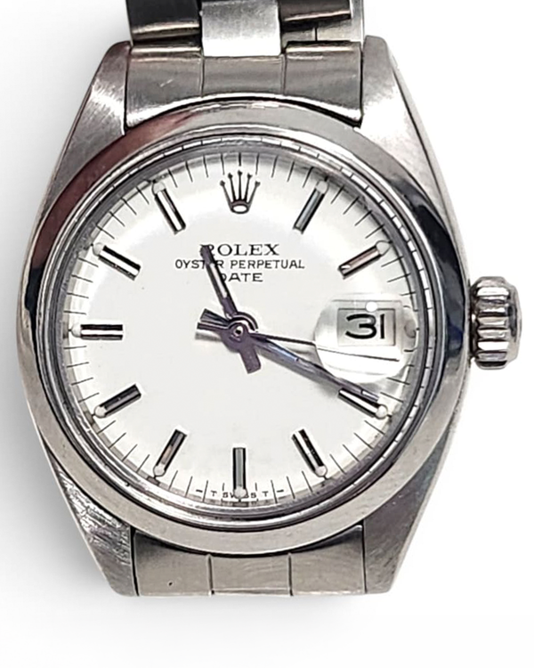 Rolex Oyster Perpetual Lady Date 26MM White Dial Oyster Bracelet (6916)
