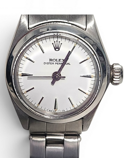 Rolex Oyster Perpetual Lady 26MM Silver Dial Oyster Bracelet (6618)