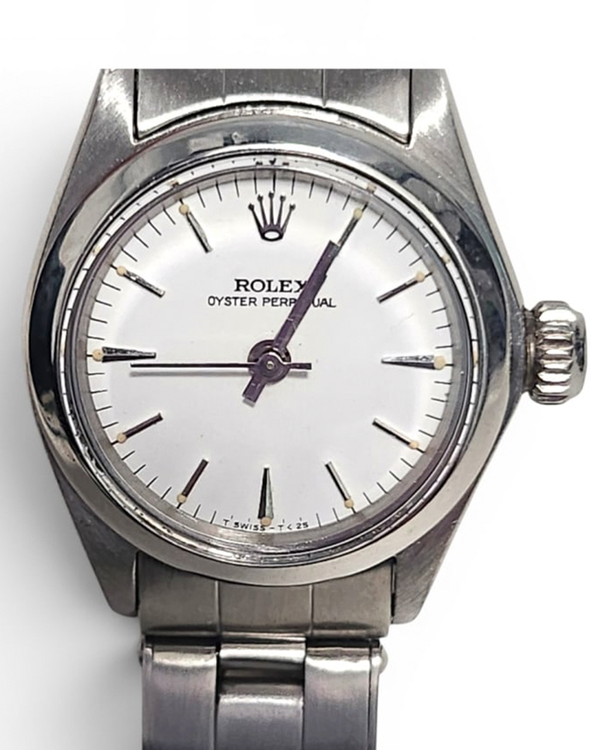 Rolex Oyster Perpetual Lady 26MM Silver Dial Oyster Bracelet (6618)