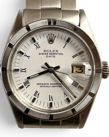 Rolex Oyster Perpetual Date 34MM White Dial Oyster Bracelet (1501)