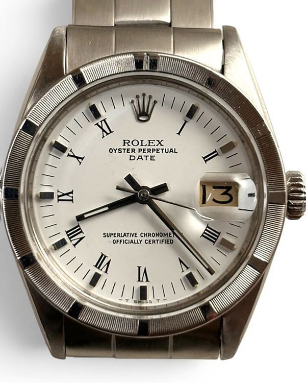 Rolex Oyster Perpetual Date 34MM White Dial Oyster Bracelet (1501)