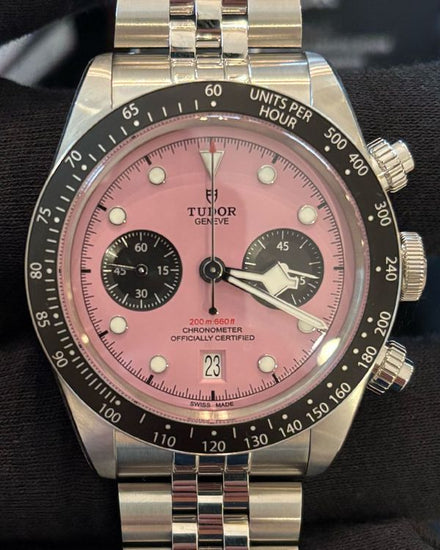 2024 Tudor Black Bay Chrono "Flamingo" 41MM Pink Dial Steel Bracelet (79360N)