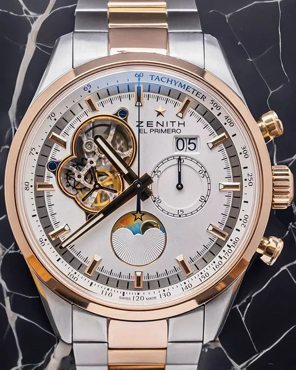 Zenith El Primero Chronomaster 45MM Silver Dial Two-Tone Bracelet (51.2160.4047/01.M2160)