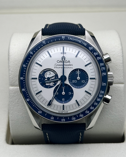 2026 Omega Speedmaster Anniversary Series "Silver Snoopy Award" 42MM Silver Dial Textile Strap (310.32.42.50.02.001)
