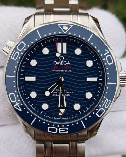 2025 Omega Seamaster Diver 300M 42MM Blue Dial Steel Bracelet (210.30.42.20.03.001)