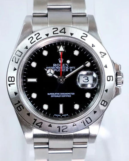 2002 Rolex Explorer II 40MM Black Dial Oyster Bracelet (16570)