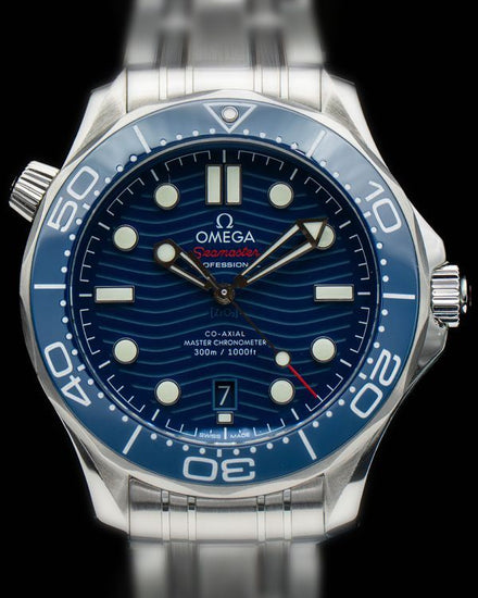 2020 Omega Seamaster Diver 300M 42MM Blue Dial Steel Bracelet (210.30.42.20.03.001)