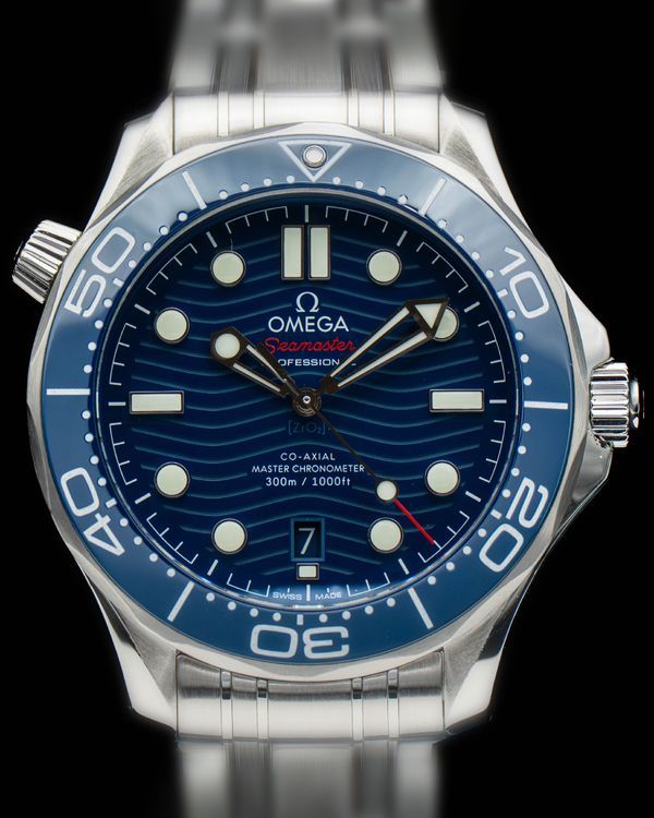 2020 Omega Seamaster Diver 300M 42MM Blue Dial Steel Bracelet (210.30.42.20.03.001)