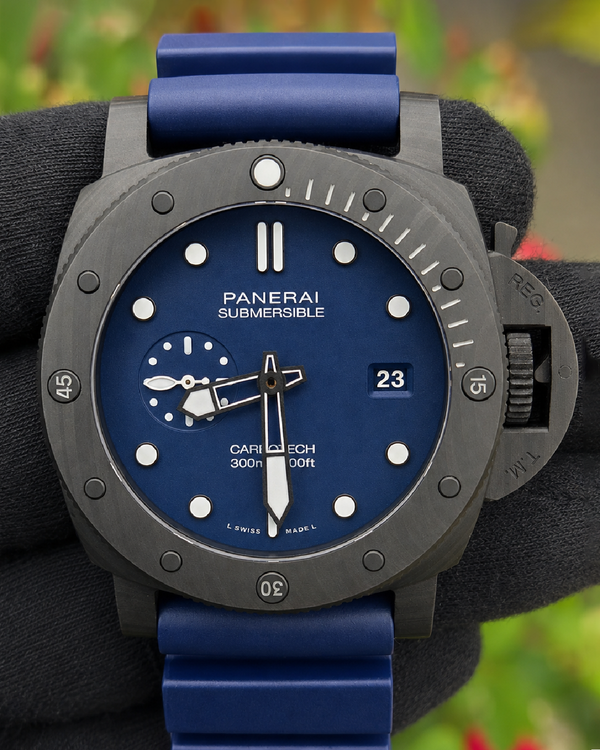 2022 Panerai Submersible Quaranta Quattro 44MM Blue Dial Rubber Strap (PAM01232)