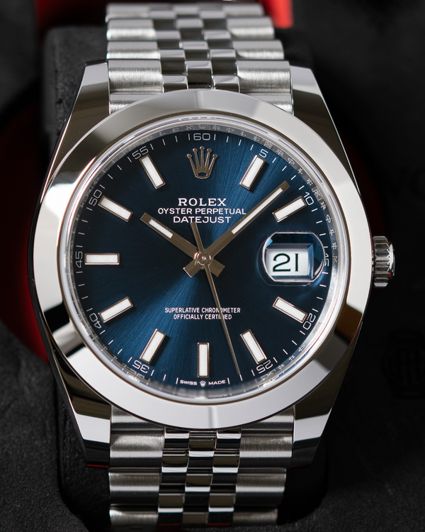 No Reserve - 2026 Rolex Datejust 41MM Blue Dial Jubilee Bracelet (126300)