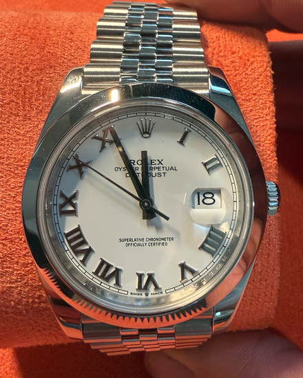 2021 Rolex Datejust 41MM White Dial Jubilee Bracelet (126300)