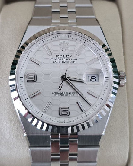 2026 Rolex Land-Dweller 40MM White Dial Flat Jubilee Bracelet (127334)