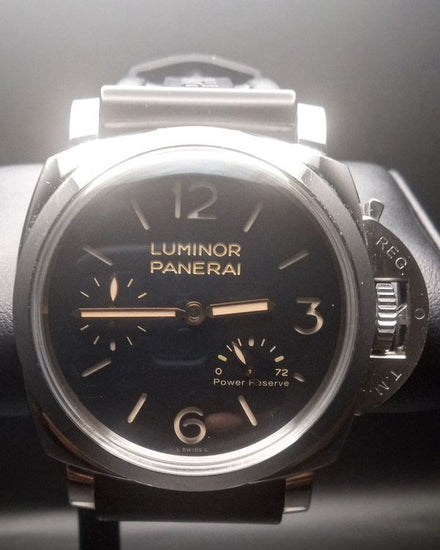2017 Panerai Luminor 1950 3 Days Power Reserve 47MM Black Dial Rubber Strap (PAM00423)