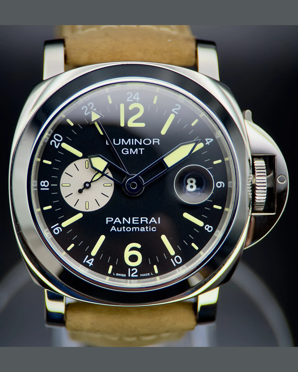 2020 Panerai Luminor GMT 44MM Black Dial Rubber Strap (PAM01088)