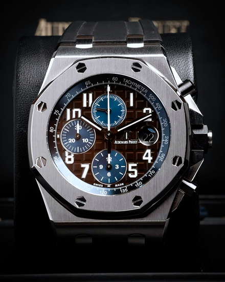 2019 Audemars Piguet Royal Oak Offshore Chronograph "Havana" 42MM Brown Dial Rubber Strap (26470ST.OO.A099CR.01)