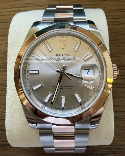 2026 Rolex Datejust 41MM Silver Dial Two-Tone Oyster Bracelet (126301)