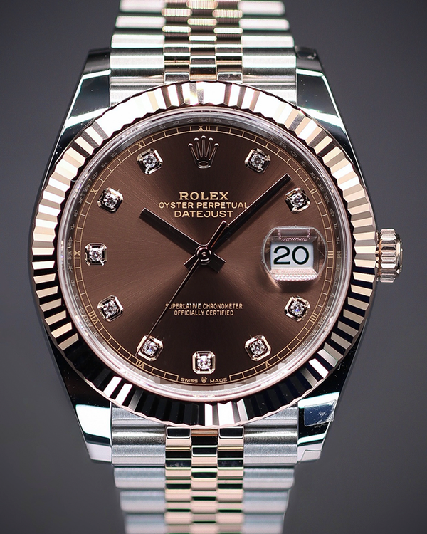 2026 Rolex Datejust 41MM Chocolate Diamond Dial Two-Tone Jubilee Bracelet (126331)