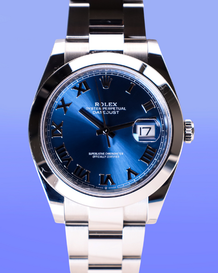 2025 Rolex Datejust 41MM Blue Dial Oyster Bracelet (126300)