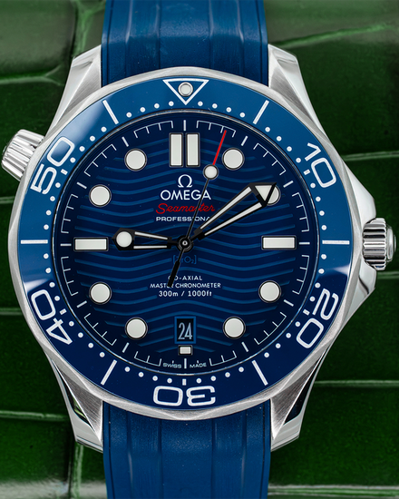 2023 Omega Seamaster Diver 300M 42MM Blue Dial Rubber Strap (210.32.42.20.03.001)