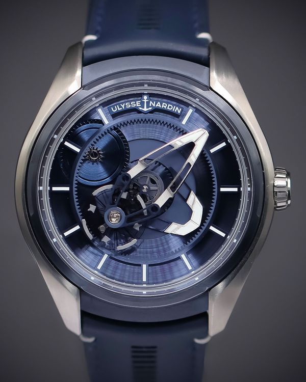 2024 Ulysse Nardin Freak X 43MM Blue Skeleton Dial Leather Strap (2303-270/03)