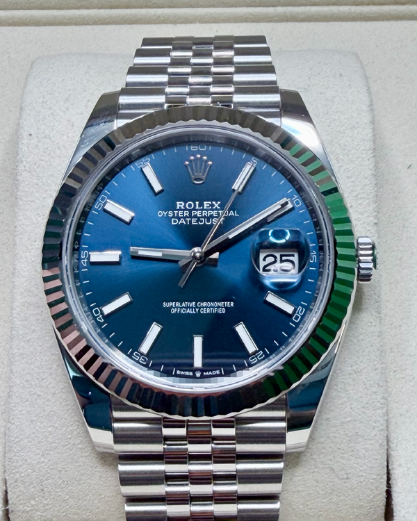 2026 Rolex Datejust 41MM Blue Dial Jubilee Bracelet (126334)