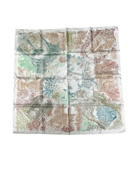 Hermès Accessories Carré 90 Le Jardin de Leïla Scarf 35 × 35 IN Silk Multicolor (Scarf)