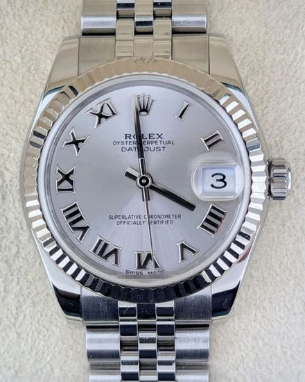 2017 Rolex Datejust 31MM Silver Dial Super Jubilee Bracelet (178274)