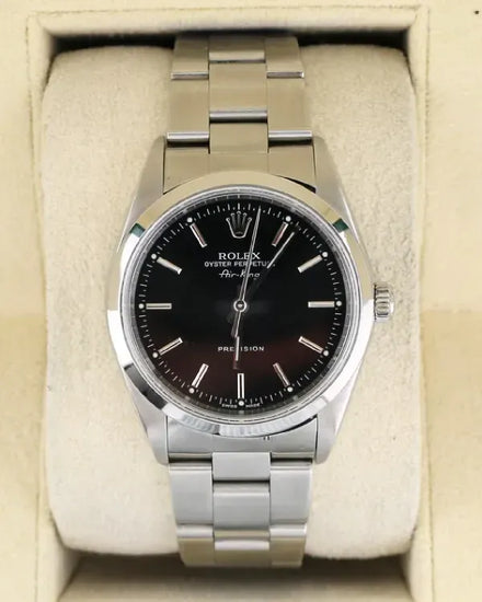 1999 (A Serial) Rolex Air-King 34MM Black Dial Oyster Bracelet (14000)
