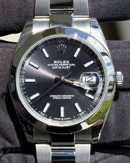 2019 Rolex Datejust 41MM Rhodium Dial Oyster Bracelet (126300)