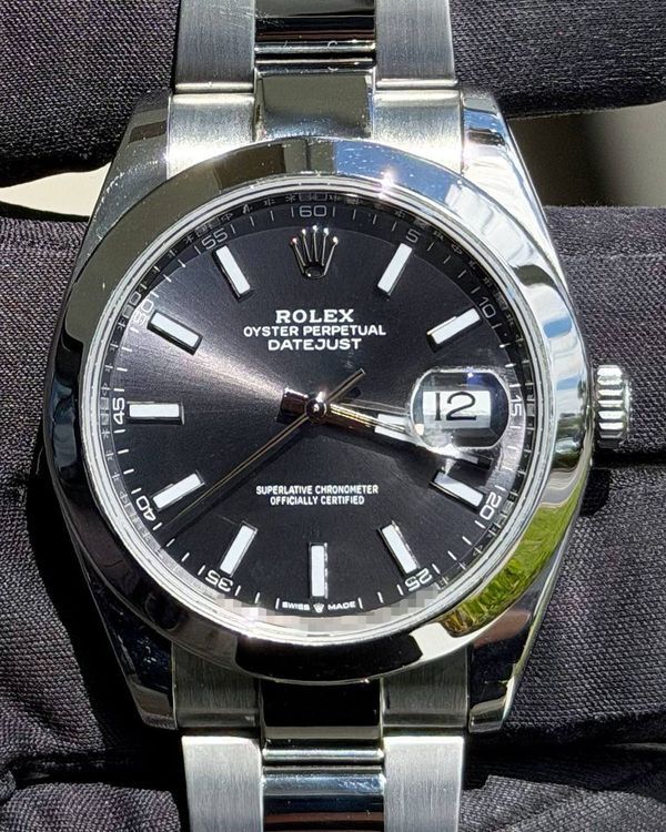 2019 Rolex Datejust 41MM Rhodium Dial Oyster Bracelet (126300)