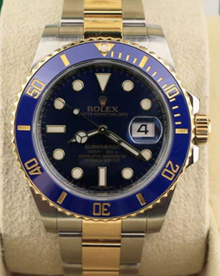 2016 Rolex Submariner Date "Bluesy" 40MM Blue Dial Two-Tone Oyster Bracelet (116613)