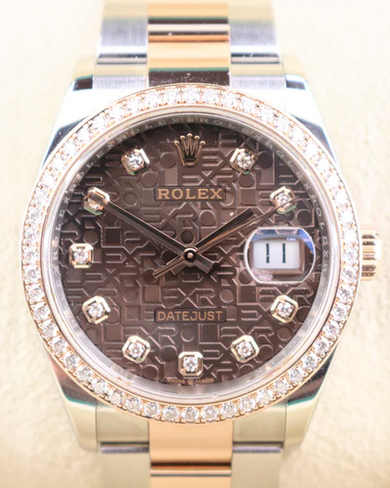 2024 Rolex Datejust 36MM Chocolate "Jubilee" Dial Two-Tone Oyster Bracelet (126281RBR)
