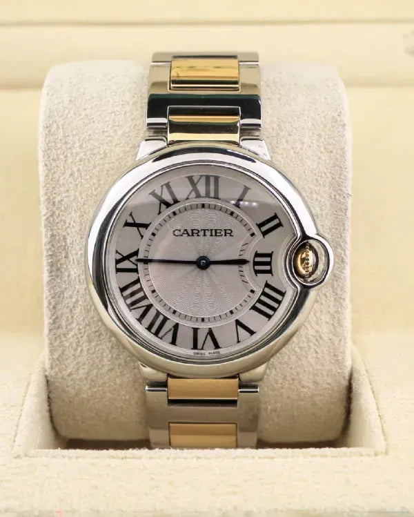 Cartier Ballon Bleu 36MM Quartz Silver Dial Two-Tone Bracelet (3005)