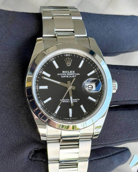 2019 Rolex Datejust 41MM Black Dial Oyster Bracelet (126300)