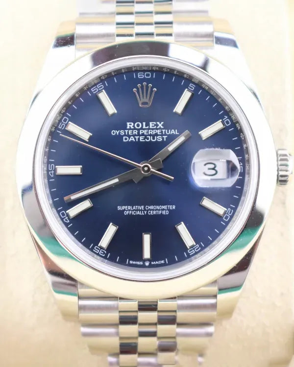 2021 Rolex Datejust 41MM Blue Dial Jubilee Bracelet (126300)