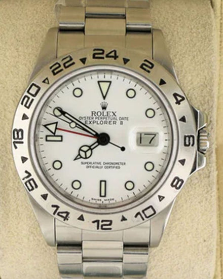 1986 Rolex Explorer II "Panda" 40MM White Dial Oyster Bracelet (16550)