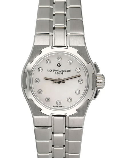 Vacheron Constantin Overseas 24MM Quartz Mother of Pearl Dial Steel Bracelet (16050/423A)