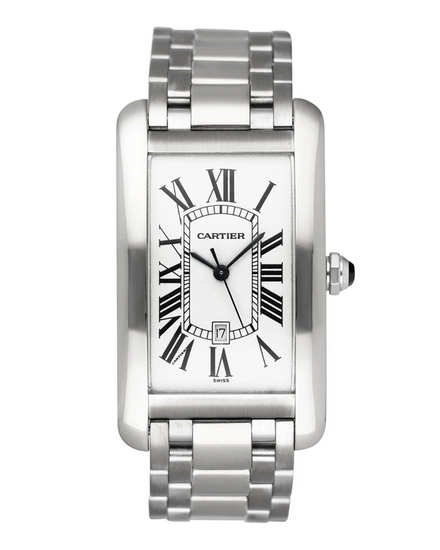 Cartier Tank Américaine 27MM White Dial Steel Bracelet (W2603256)