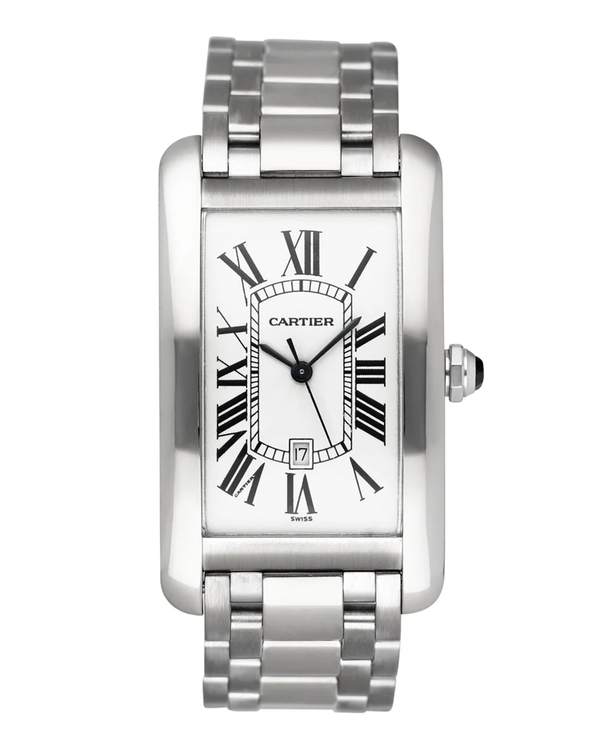 Cartier Tank Américaine 27MM White Dial Steel Bracelet (W2603256)