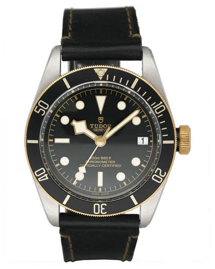 2021 Tudor Black Bay S&G 41MM Black Dial Leather Strap (79733N)