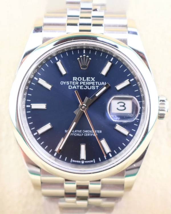 2025 Rolex Datejust 36MM Blue Dial Jubilee Bracelet (126200)