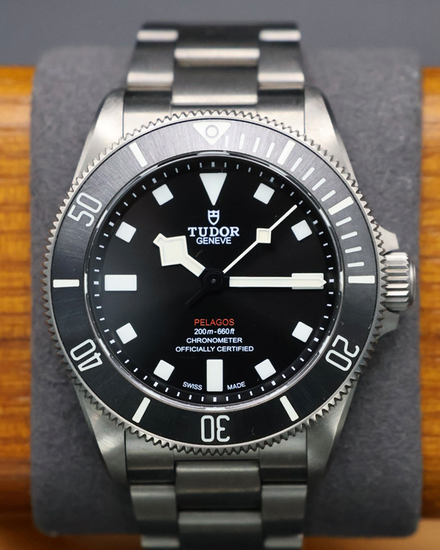 No Reserve - 2024 Tudor Pelagos 39MM Black Dial Titanium Bracelet (25407N)