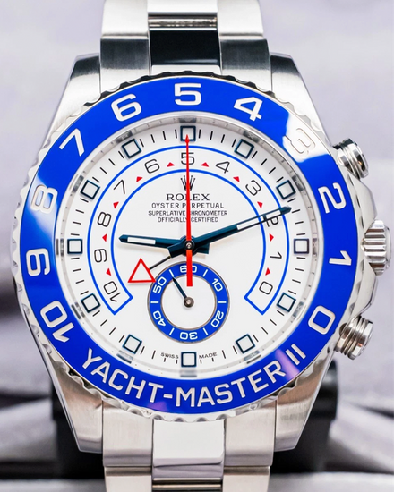 2016 Rolex Yacht-Master II 44MM White Dial Oyster Bracelet (116680)